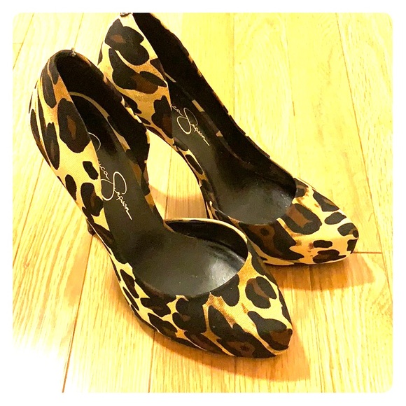 Jessica Simpson Leopard Heels - Picture 1 of 6